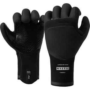 2026 Mystic Roam 3mm 5 Finger Precurved Glove 35015.250077 - Black